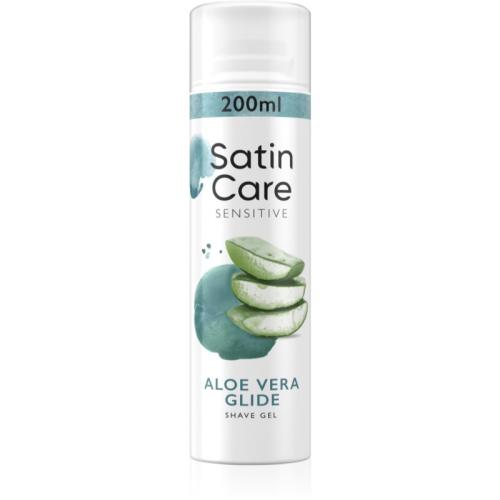Gillette Satin Care Sensitive Skin τζελ ξυρίσματος για γυναίκες Aloe Vera 200 ml