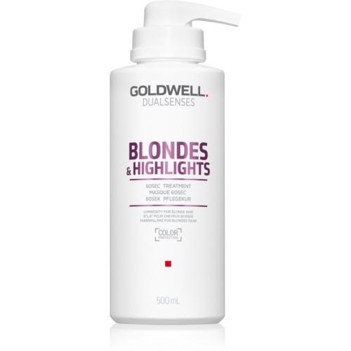 Goldwell Dualsenses Blondes & Highlights αναγεννητική μάσκα εξουδετέρωση κίτρινων αποχρώσεων 500 ml
