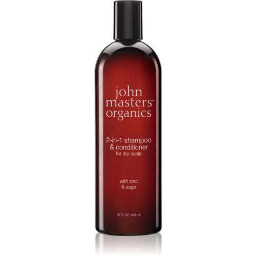 John Masters Organics Zinc & Sage 2-in-1 Shampoo & Conditioner σαμπουάν και κοντίσιονερ 2 σε 1 473 ml
