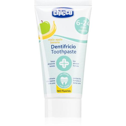 Chicco Toothpaste 6-24 months παιδική οδοντόκρεμα Apple-Banana 50 μλ