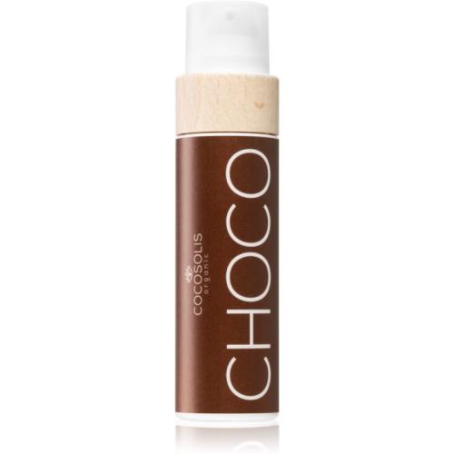 COCOSOLIS CHOCO λάδι περιποίησης και μαυρίσματος χωρίς προστατευτκό παράγοντα με άρωμα Chocolate 110 ml
