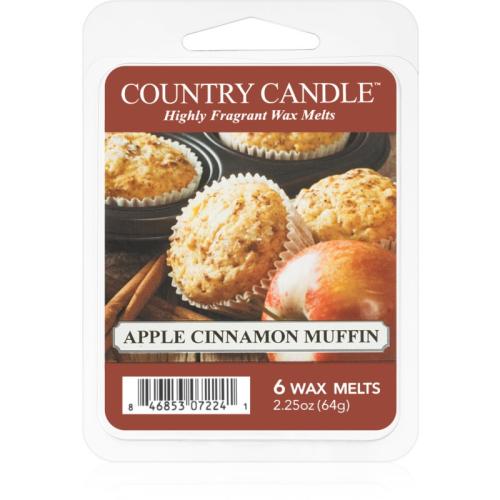 Country Candle Apple Cinnamon Muffin κερί για αρωματική λάμπα 64 γρ