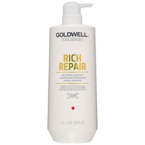 Goldwell Dualsenses Rich Repair αποκαταστατικό σαμπουάν για ξηρά και κατεστραμμένα μαλλιά 1000 μλ