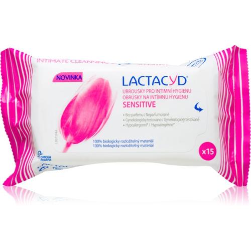 Lactacyd Sensitive μαντηλάκια για προσωπική υγιεινή 15 τμχ