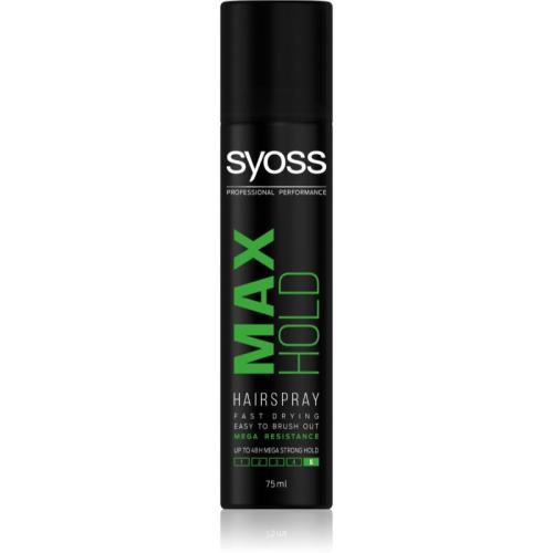 Syoss Max Hold λακ μαλλιών με εξτρα δυνατό κράτημα mini 75 ml