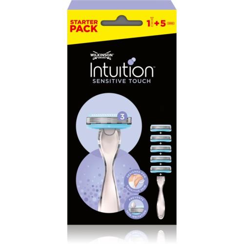 Wilkinson Sword Intuition Sensitive Touch ξυριστική μηχανή + κεφαλές αντικατάστασης 1 τμχ