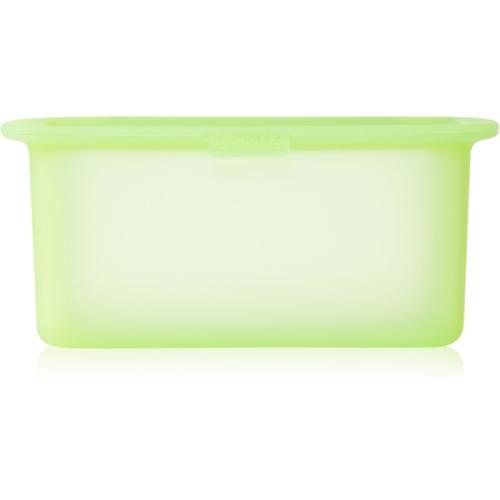 Lékué Reusable Silicone Box δοχείο για αποθήκευση τροφίμων χρώμα Translucent Green 1000 μλ