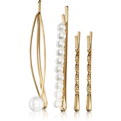 Notino Grace Collection Faux pearl hair pins κλιπ για τα μαλλιά 4 τμχ