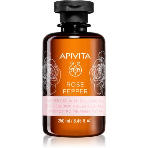 Apivita Rose Pepper τζελ για ντους με αιθέρια έλαια 250 μλ