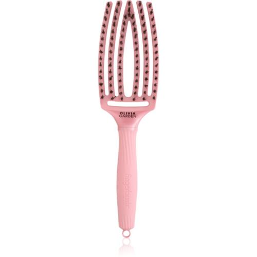 Olivia Garden Fingerbrush Love Pearl βούρτσα για τα μαλλιά Pink 1 τμχ
