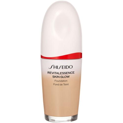 Shiseido Revitalessence Skin Glow Foundation ελαφρύ μακιγιάζ με λαμπρυντική επίδραση SPF 30 απόχρωση Cashmere 30 ml