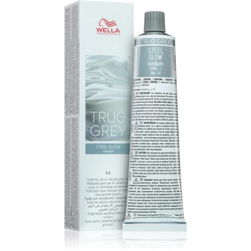 Wella Professionals True Gray κρέμα με χρώμα για γκρίζα μαλλιά Steel Glow Medium 60 μλ