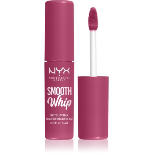 NYX Professional Makeup Smooth Whip Matte Lip Cream βελούδινο κραγιόν με λειαντικό αποτέλεσμα απόχρωση 18 Onesie Funsie 4 μλ