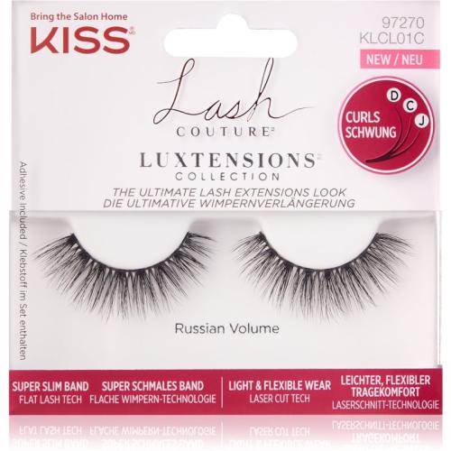 KISS Lash Couture LuXtensions τεχνητές βλεφαρίδες Russian Volume 2 τμχ