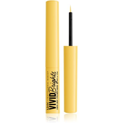 NYX Professional Makeup Vivid Brights υγρό λάινερ ματιών απόχρωση 03 Had Me At Yellow 2 ml