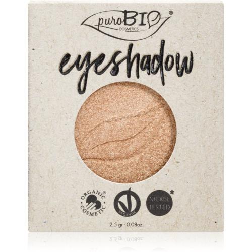 puroBIO Cosmetics Compact Eyeshadows σκιές ματιών ανταλλακτικό απόχρωση 01 Sparkling Wine 2,5 γρ