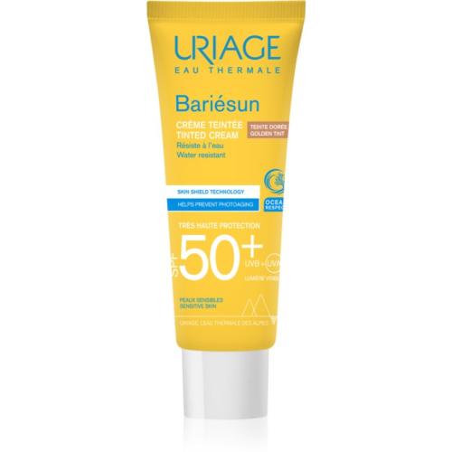 Uriage Bariésun προστατευτική χρωματισμένη κρέμα προσώπου SPF 50+ απόχρωση Golden tint 50 ml
