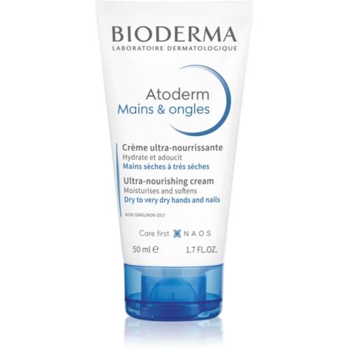 Bioderma Atoderm Cream Hand & Nails κρέμα για τα χέρια για πολύ ξηρό ευαίσθητο και ατοπικό δέρμα 50 μλ