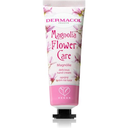 Dermacol Flower Care Magnolia περιποιητική κρέμα για τα χέρια με άρωμα λουλουδιών 30 μλ