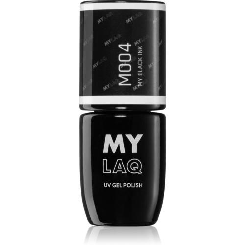 MYLAQ UV Gel Polish τζελ βερνίκι νυχιών απόχρωση My Black Ink 5 ml