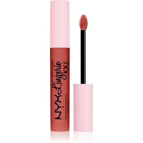 NYX Professional Makeup Lip Lingerie XXL Υγρό ματ κραγιόν απόχρωση 06 - Peach flirt 4 ml