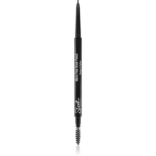 Sleek Micro-Fine Brow Pencil αδιάβροχο μολύβι για τα φρύδια με βούρτσα απόχρωση Dark Brown 6,3 γρ