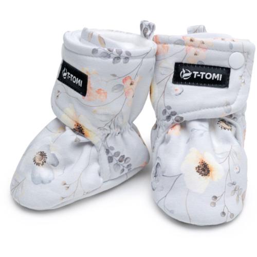 T-TOMI Booties Flowers παιδικές παντόφλες 0-3 months