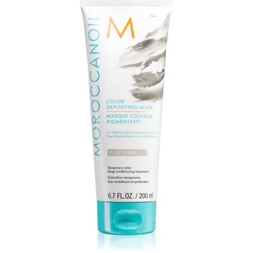 Moroccanoil Color Depositing απαλή θρεπτική μάσκα χωρίς μόνιμες χρωστικές ουσίες Platinum 200 ml
