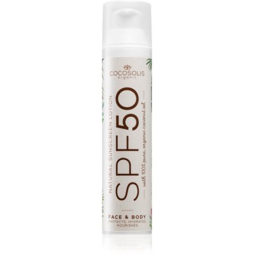 COCOSOLIS Natural Sunscreen Lotion προστατευτική αντηλιακή κρέμα SPF 50 100 ml