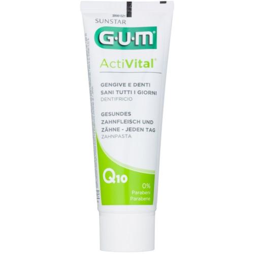 G.U.M Activital Q10 οδοντόκρεμα για ολοκληρωτική προστασία των δοντιών και δροσερή αναπνοή 75 μλ