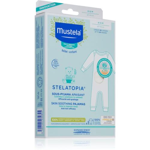 Mustela Bébé Stelatopia πιτζάμες για χαλάρωση για ατοπικό δέρμα 6-12 m 1 τμχ