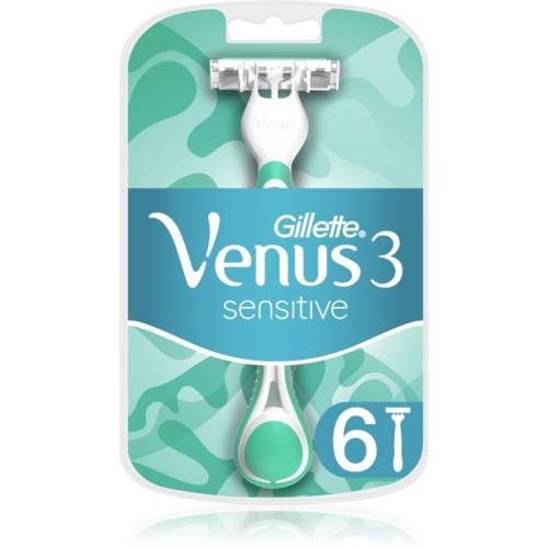 Gillette Venus 3 Sensitive μιας χρήσεως ξυραφάκια 6 τμχ