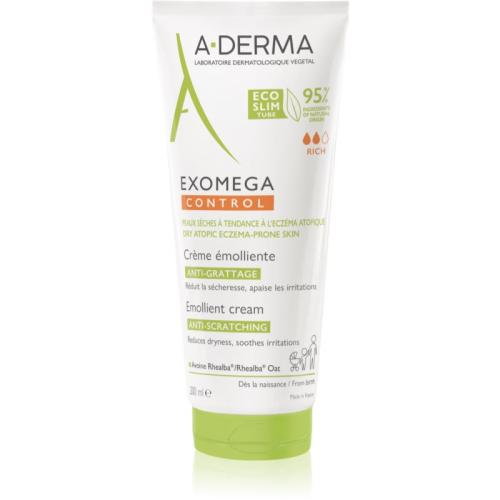 A-Derma Exomega Control ενυδατική κρέμα για πολύ ξηρό ευαίσθητο και ατοπικό δέρμα 200 ml
