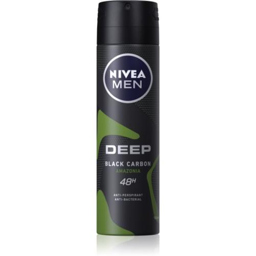 Nivea Men Deep αντιιδρωτικό σε σπρέι για άντρες Black Carbon Amazonia 150 μλ