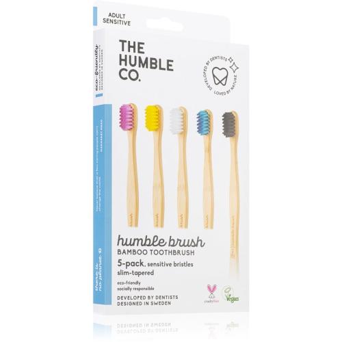 The Humble Co. Brush Adult μπαμπού οδοντόβουρτσα έξαιρετικά μαλακό Ι. 5 τμχ