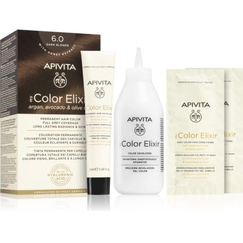Apivita My Color Elixir βαφή μαλλιών χωρίς αμμωνία απόχρωση 6.0 Dark Blonde