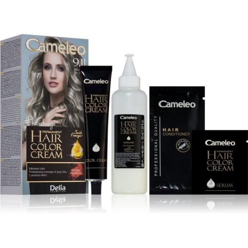 Delia Cosmetics Cameleo Omega μόνιμη βαφή μαλλιών απόχρωση 9.11 Frozen Blond