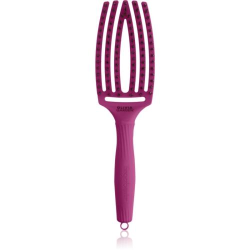 Olivia Garden Fingerbrush ThinkPink επίπεδη βούρτσα Bright Pink 1 τμχ