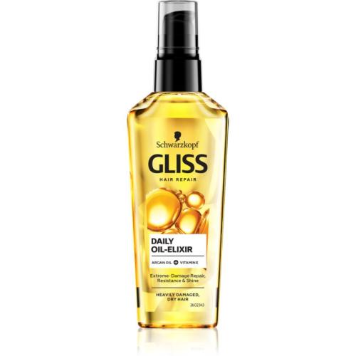 Schwarzkopf Gliss Oil Nutritive θρεπτικός ορός για ξηρά και κατεστραμμένα μαλλιά 75 ml