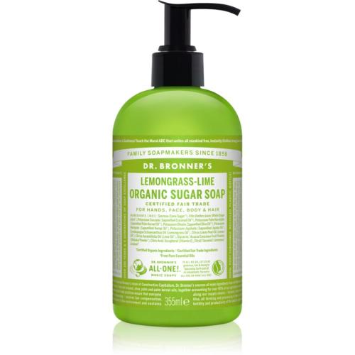 Dr. Bronner’s Lemongrass & Lime υγρό σαπούνι για σώμα και μαλλιά 355 μλ
