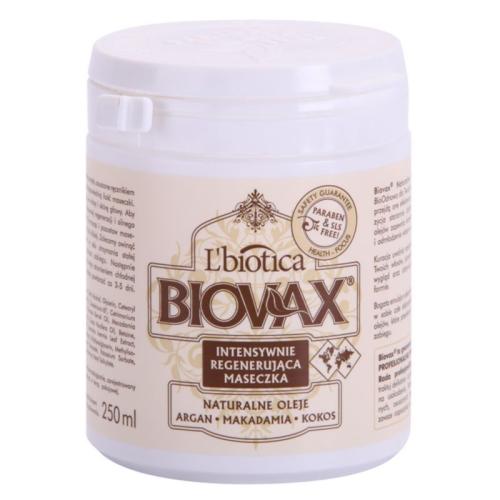 L’biotica Biovax Natural Oil αναζωογονητική μάσκα για τέλεια εμφάνιση μαλλιών 250 μλ