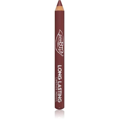 puroBIO Cosmetics Long Lasting Kingsize μακράς διαρκείας μολύβι για τα χείλη απόχρωση 016L Burgundy 3 γρ