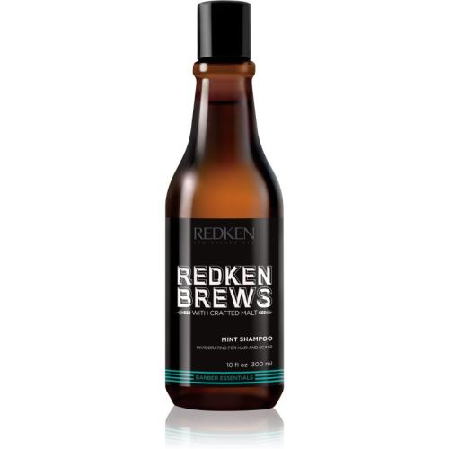 Redken Brews διεγερτικό σαμπουάν με μενθόλη για τα μαλλιά καιτο δέρμα του τριχωτού της κεφαλής 300 μλ