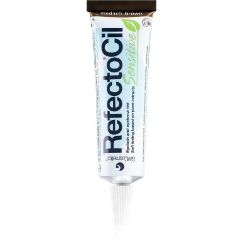 RefectoCil Sensitive βαφή για φρύδια και βλεφαρίδες απόχρωση Medium Brown 15 μλ