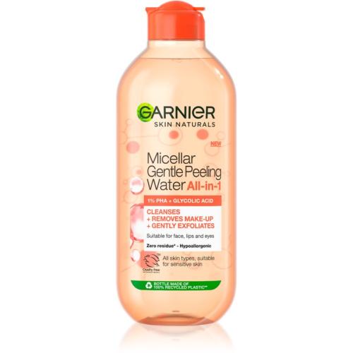 Garnier Skin Naturals Micellar Gentle Peeling μικυλλιακό νερό με αποτέλεσμα απολέπισης 400 μλ