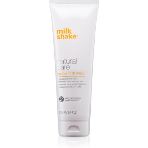 Milk Shake Natural Care Active Milk ενεργή γαλακτώδης κρέμα για ξηρά και κατεστραμμένα μαλλιά 250 ml