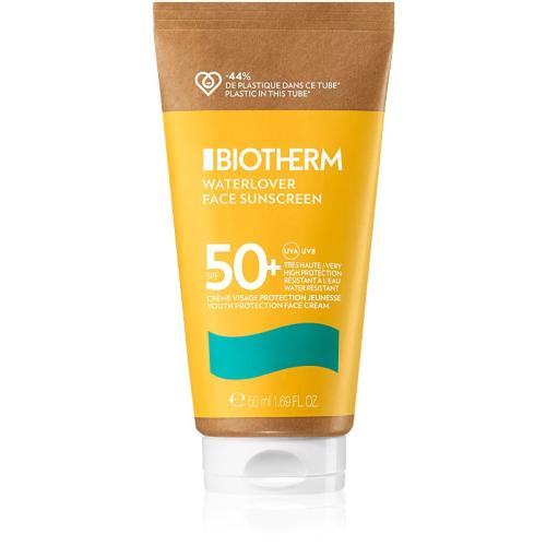 Biotherm Waterlover Face Sunscreen προστατευτική κρέμα προσώπου κατά της γήρανσης για δυσανεκτική επιδερμίδα SPF 50+ 50 ml
