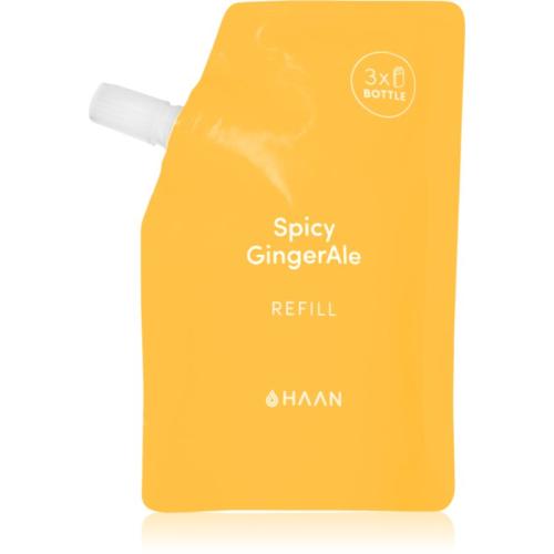 HAAN Hand Care Spicy GingerAle καθαριστικό σπρέι χεριών με αντιβακτηριακό συστατικό ανταλλακτική γέμιση 100 μλ