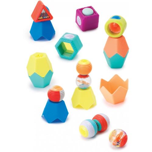 Infantino Sensory Balls, Cubes and Cups σετ παιχνιδιών 18 τμχ