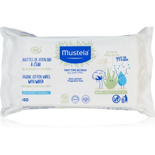 Mustela BIO Organic Cotton Wipes υγρά μωρομάντηλα 60 τμχ
